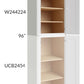 RTA Stratton White Shaker 24" x 42" x 24" Pantry Wall Cabinet
