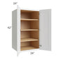 RTA Stratton White Shaker 24" x 42" x 24" Pantry Wall Cabinet