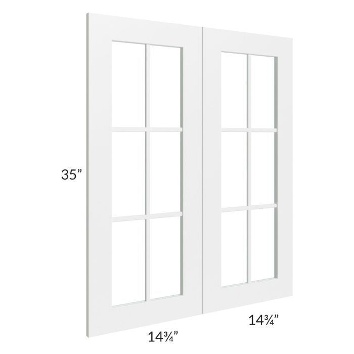 RTA Stratton White Shaker 30" x 36" Mullion Door (cabinet not included)