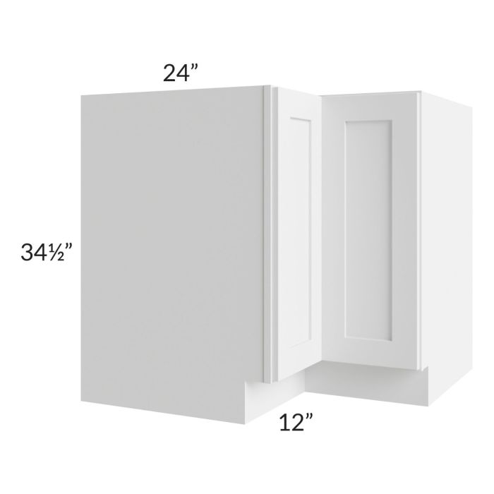 RTA Stratton White Shaker 36" Lazy Susan Base Cabinet