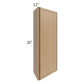 RTA Township Rift Oak 12" x 30" Wall End Angle Cabinet