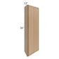 RTA Township Rift Oak 12" x 36" Wall End Angle Cabinet