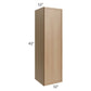 RTA Township Rift Oak 12" x 42" Wall Cabinet - Finished Right Side