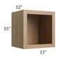 RTA Township Rift Oak 15" x 15" Wall Open Cabinet