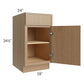 RTA Township Rift Oak 18" Base Cabinet with 2 Roll Out Trays
