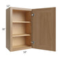 RTA Township Rift Oak 18" x 30" Wall Cabinet - Finished Left and Right Side