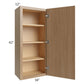 RTA Township Rift Oak 18" x 42" Wall Cabinet - Finished Right Side