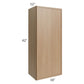 RTA Township Rift Oak 18" x 42" Wall Cabinet with 2 Decorative End Panels - Finished Left and Right Side