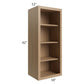 RTA Township Rift Oak 18" x 42" Wall Open Cabinet
