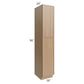 RTA Township Rift Oak 18" x 96" Wall Pantry Cabinet with 2 Roll Out Trays