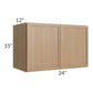 RTA Township Rift Oak 24" x 15" Wall Cabinet