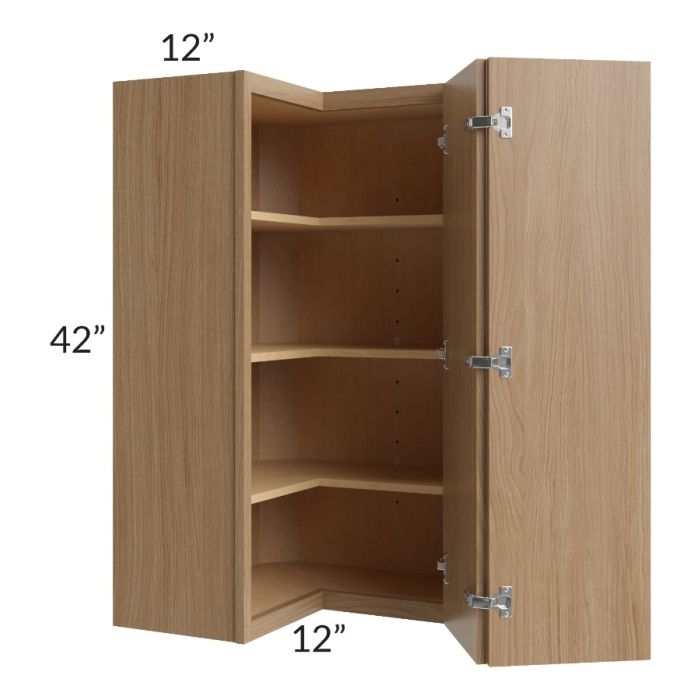 RTA Township Rift Oak 24" x 42" Easy Reach Wall Cabinet