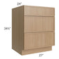 RTA Township Rift Oak 27" 3-Drawer Base Cabinet - Finished Right Side