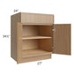 RTA Township Rift Oak 27" Base Cabinet - Finished Left and Right Side