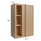 RTA Township Rift Oak 27" x 36" Wall Blind Cabinet
