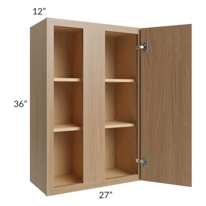 RTA Township Rift Oak 27" x 36" Wall Blind Cabinet
