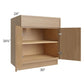 RTA Township Rift Oak 30" Base Cabinet with 2 Roll Out Trays