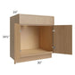 RTA Township Rift Oak 30" Sink Base Cabinet with 2 Decorative End Panels - Finished Right Side