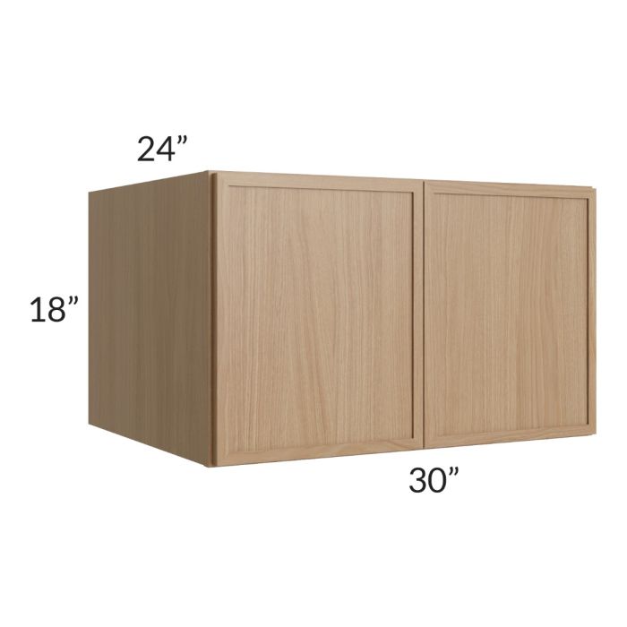 RTA Township Rift Oak 30" x 18" x 24" Wall Cabinet