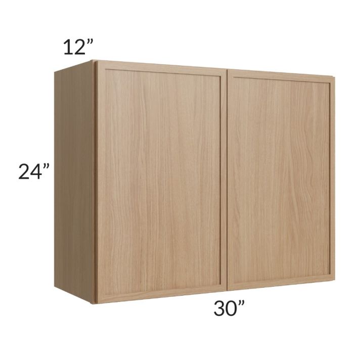 RTA Township Rift Oak 30" x 24" Wall Cabinet - Finished Left and Right Side