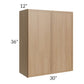 RTA Township Rift Oak 30" x 36" Wall Cabinet