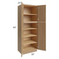 RTA Township Rift Oak 30" x 84" Wall Pantry Cabinet