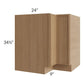 RTA Township Rift Oak 33" Lazy Susan Base Cabinet - Finished Right Side