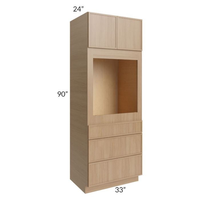 RTA Township Rift Oak 33" x 90" Universal Oven Cabinet