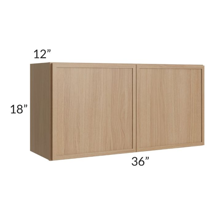 RTA Township Rift Oak 36" x 18" Wall Cabinet