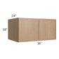 RTA Township Rift Oak 36" x 18" x 24" Wall Cabinet