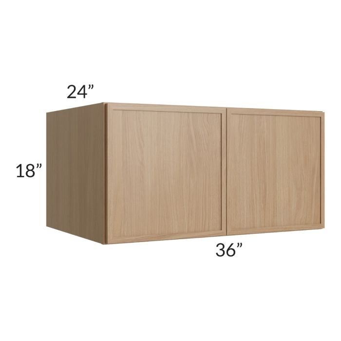 RTA Township Rift Oak 36" x 18" x 24" Wall Cabinet
