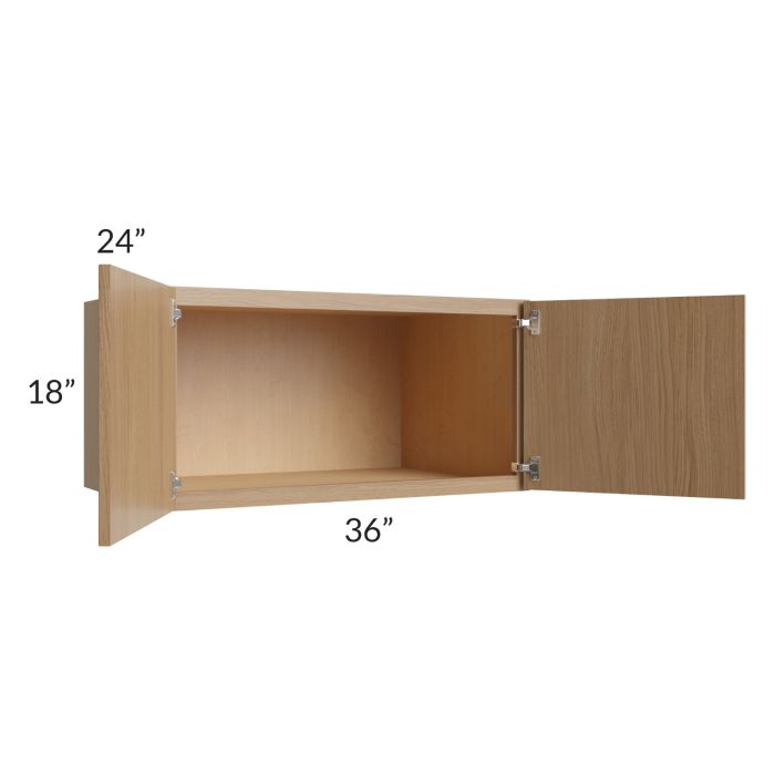 RTA Township Rift Oak 36" x 18" x 24" Wall Cabinet