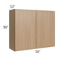 RTA Township Rift Oak 36" x 30" Wall Cabinet