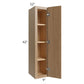 RTA Township Rift Oak 9" x 42" Wall Cabinet - Finished Right Side