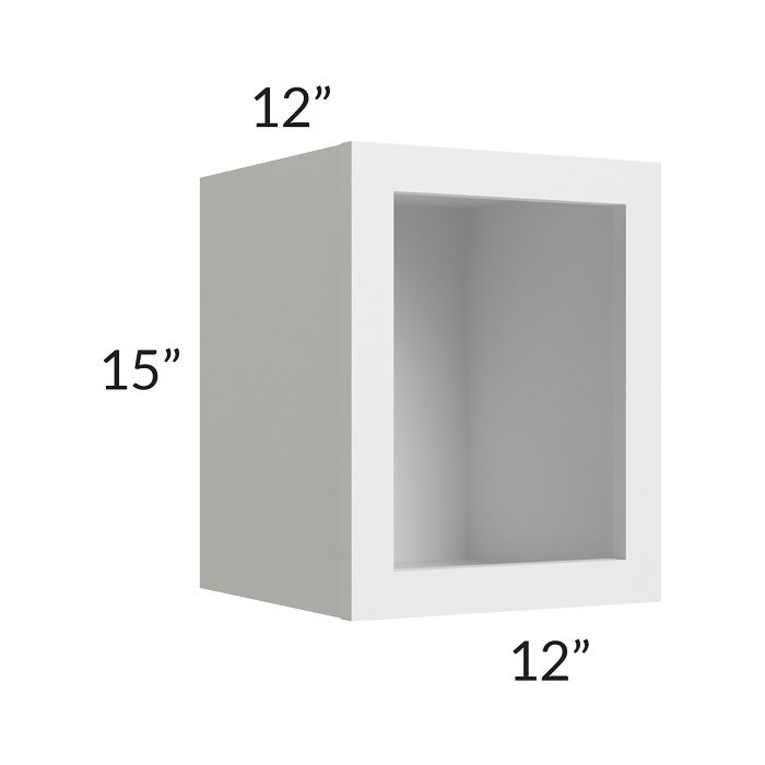 RTA Township White 12" x 15" Wall Open Cabinet