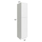 RTA Township White 18" x 90" Wall Pantry Cabinet with 1 Decorative End Panel
