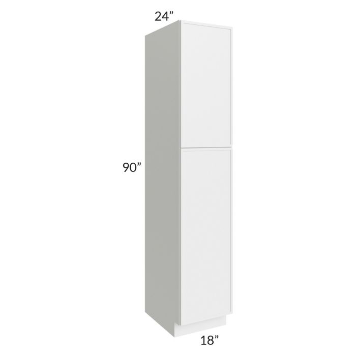 RTA Township White 18" x 90" Wall Pantry Cabinet with 1 Roll Out Tray