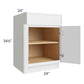 RTA Township White 24" Base Cabinet with 2 Roll Out Trays