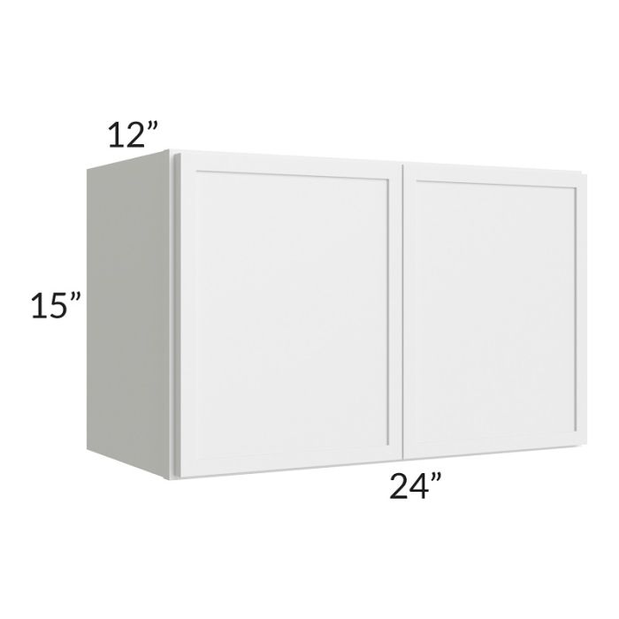 RTA Township White 24" x 15" Wall Cabinet