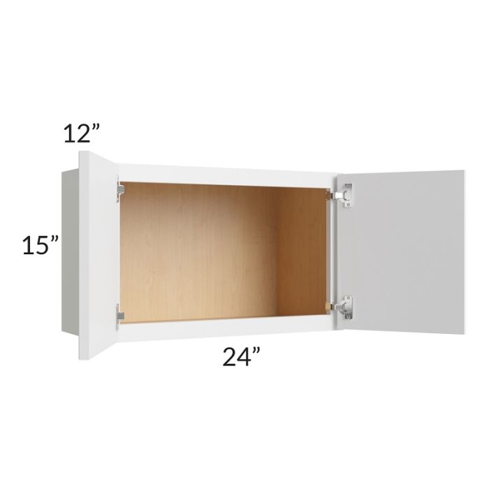 RTA Township White 24" x 15" Wall Cabinet