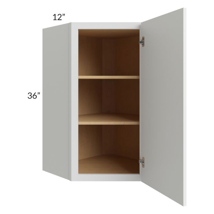 RTA Township White 24" x 36" Diagonal Corner Wall Cabinet