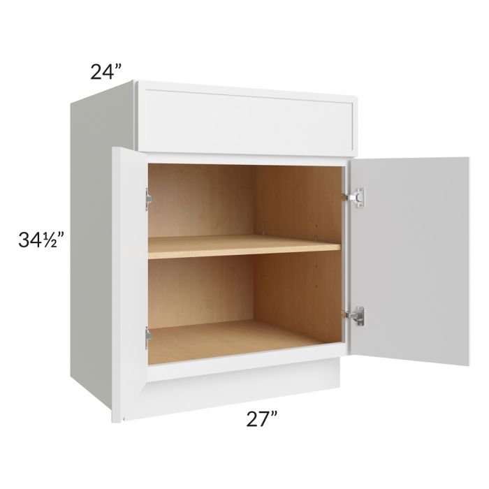 RTA Township White 27" Base Cabinet with 2 Decorative END Panels