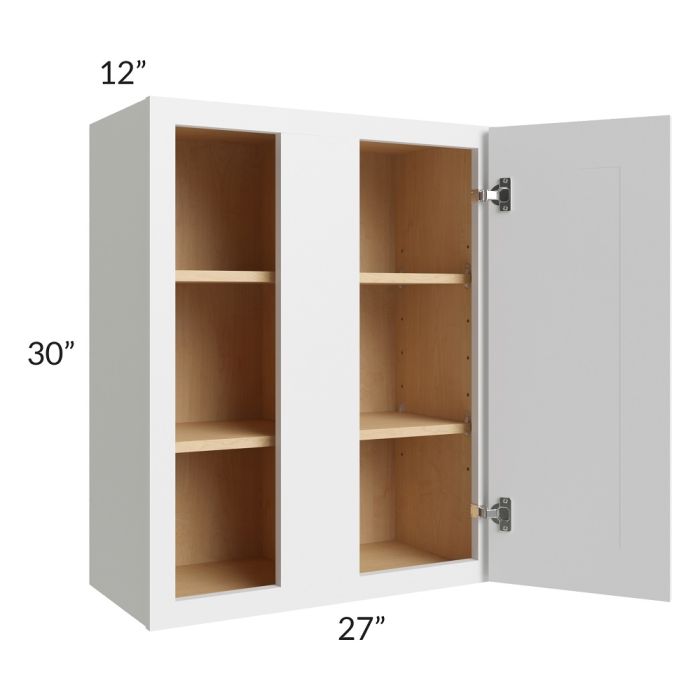 RTA Township White 27" x 30" Wall Blind Cabinet