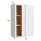 RTA Township White 27" x 36" Wall Blind Cabinet