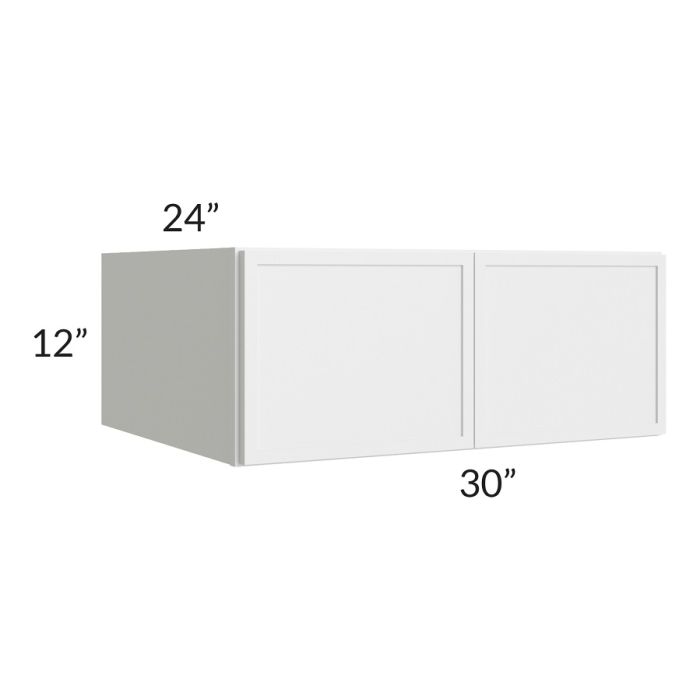 RTA Township White 30" x 12" x 24" Wall Kitchen Oasis