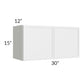 RTA Township White 30" x 15" Wall Cabinet