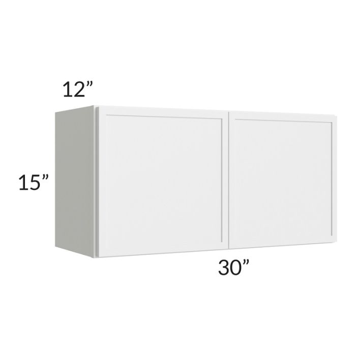 RTA Township White 30" x 15" Wall Cabinet