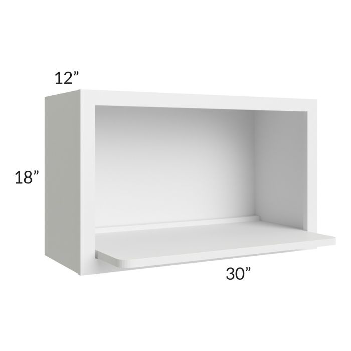 RTA Township White 30" x 18" Microwave Wall Cabinet