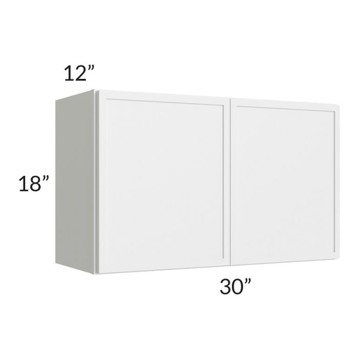 RTA Township White 30" x 18" Wall Cabinet