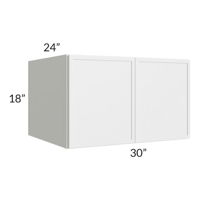 RTA Township White 30" x 18" x 24" Wall Cabinet